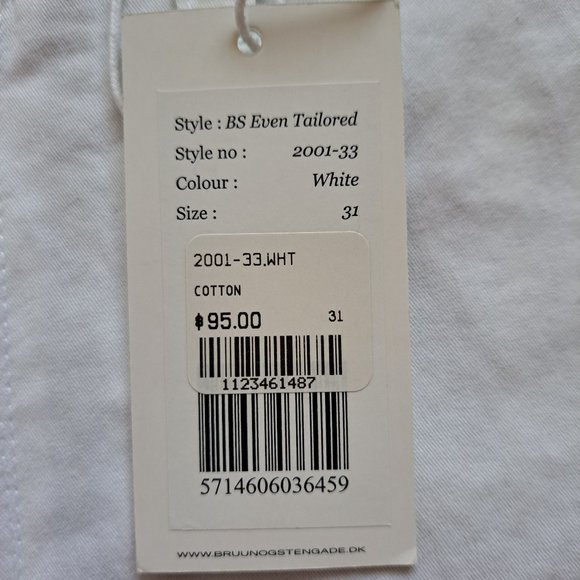 New Bruun & Stengade Men's White Floral Shorts Size 31 - Picture 9 of 9